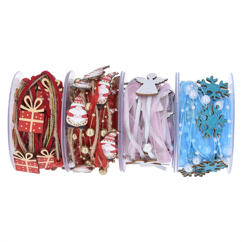 Nuevos productos Amazon creativos hechos a mano de la decoración de navidad ángel regalos cinta azul cinta de embalaje de regalos de navidad cinta