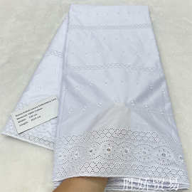 新款贡缎棉服男装面料Polish luxury Embroidery Lace 100%Cotton