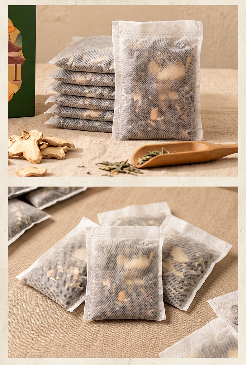 Ai Ye Lao Jiang Foot Soak Pack Mugwort and Old Ginger Herbal Foot Bath Bags 30g x 10 Bags Gift Box specifications