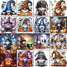 新款万圣节5D手工魔方 钻石画侏儒圆钻满钻diy装饰画跨境厂家批发