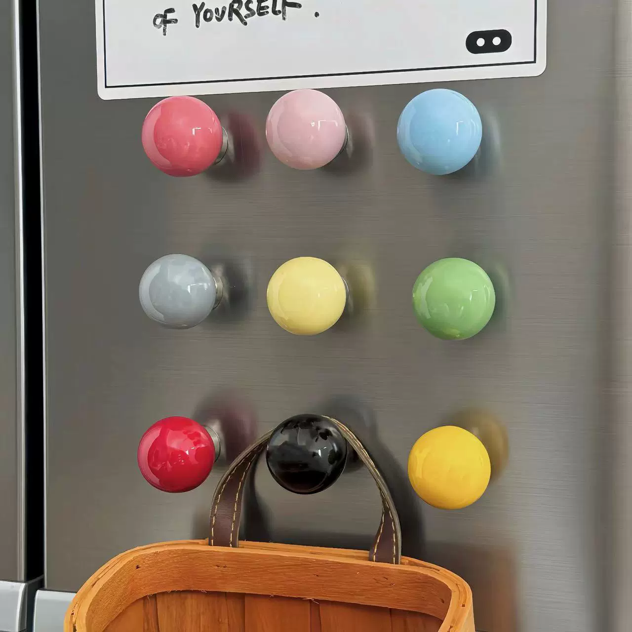 Цветные керамические шарики мощные магнитные крючки для накачки декоративных наклеек на холодильник