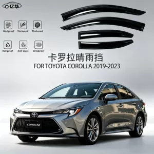 Toyota Corolla 2019-2023 üçün Yağış Qalxanı, Avtomobil Pəncərəsi Yağış Vizoru