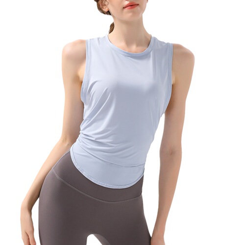 New Style Sports Yoga Women's Training Top Loose Outer Sweatshirt T-Shirt Mesh Splicing Sweatproof Breathable Yoga Wear