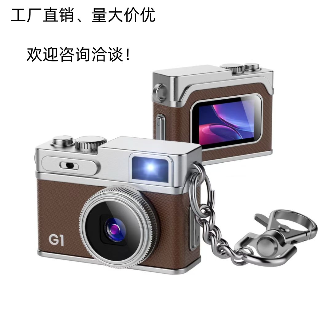 Cross-Border New Retro Thumb Mini Camera Student Portable Photo and Video High-Definition High-Definition Ccd Digital Photo