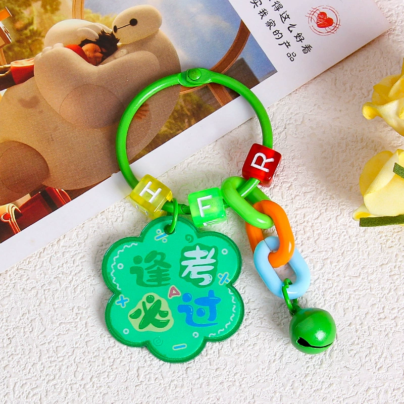 Brand creative acrylic protective amulet, keychain, transparent pendant, bag decoration, decorations