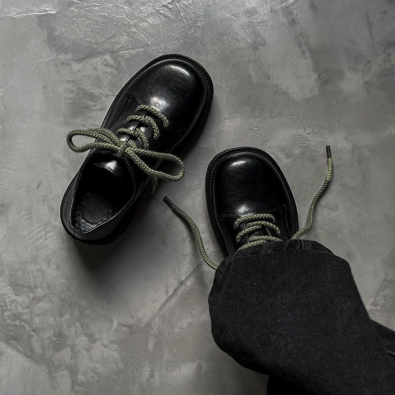 Chaussures Derby haut de gamme ShoeVault, semelles épaisses, rehausseurs de hauteur, style britannique décontracté, idéales pour les trajets quotidiens, grandes pointures M. Modèles en cuir._voghion.com