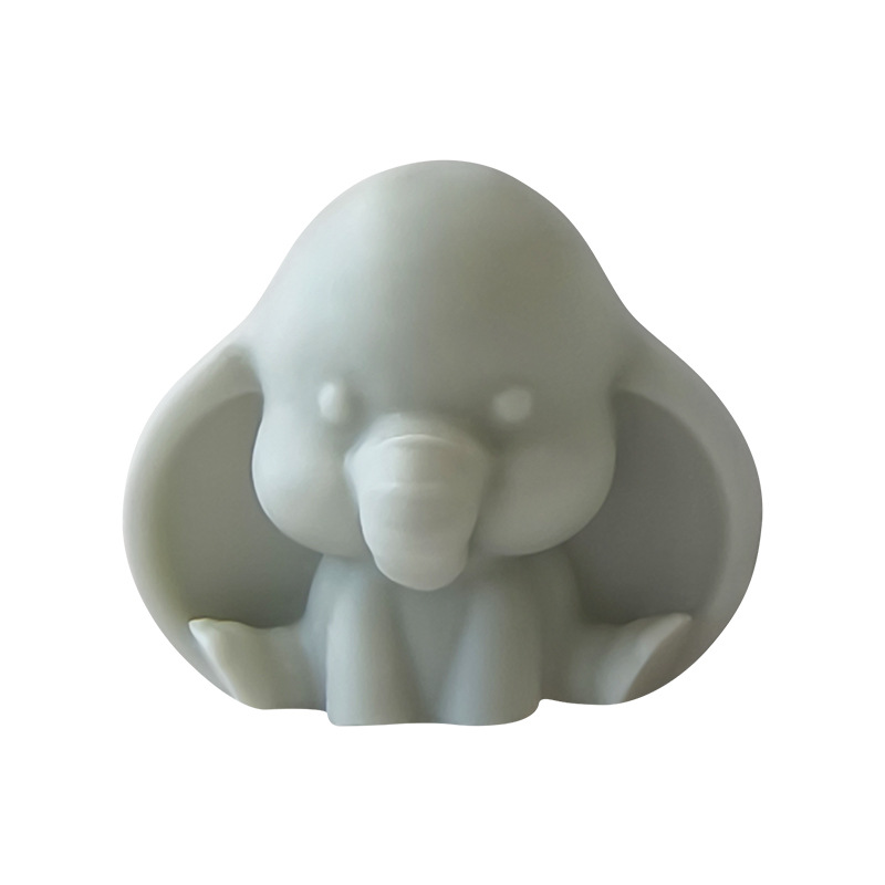 Jiahuimei Tridimensional Elephant Vela Molde de silicona Aromaterapia Jabón hecho a mano Difundir Piedra de fragancia Yeso Molde decorativo de epoxi