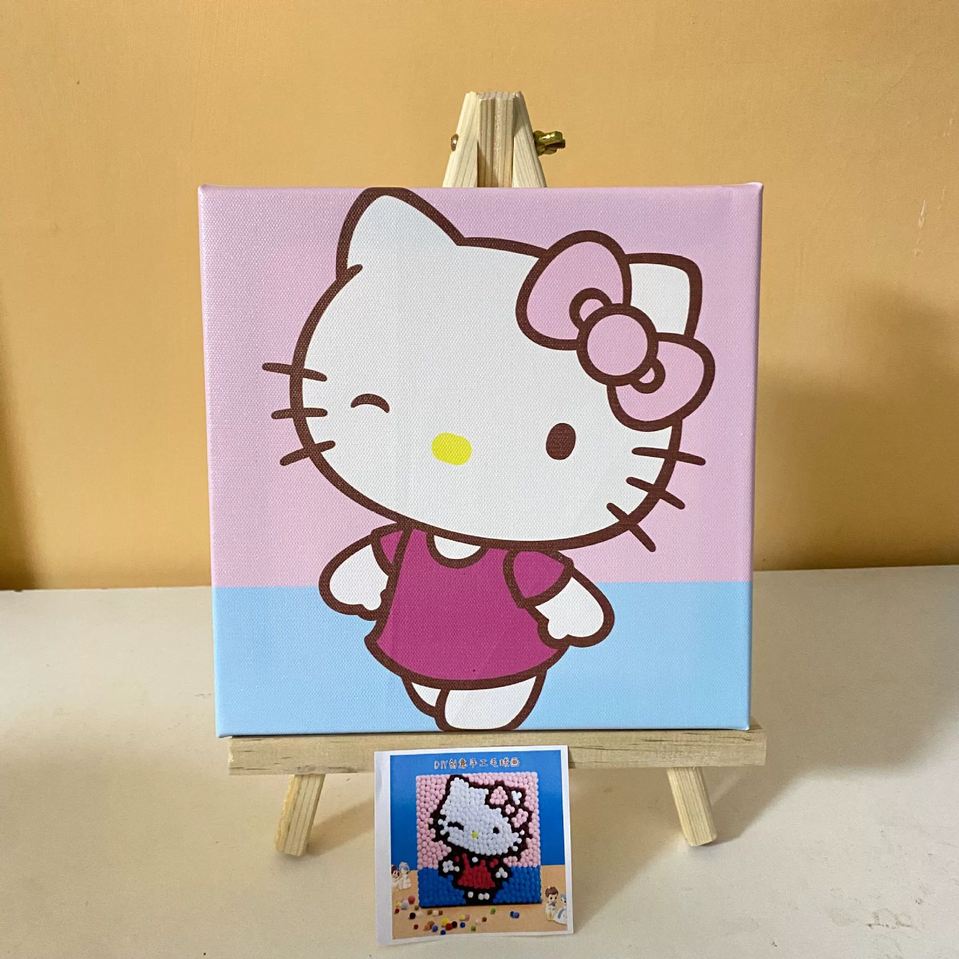 Materials set, children's small bag, plush stickers, DIY