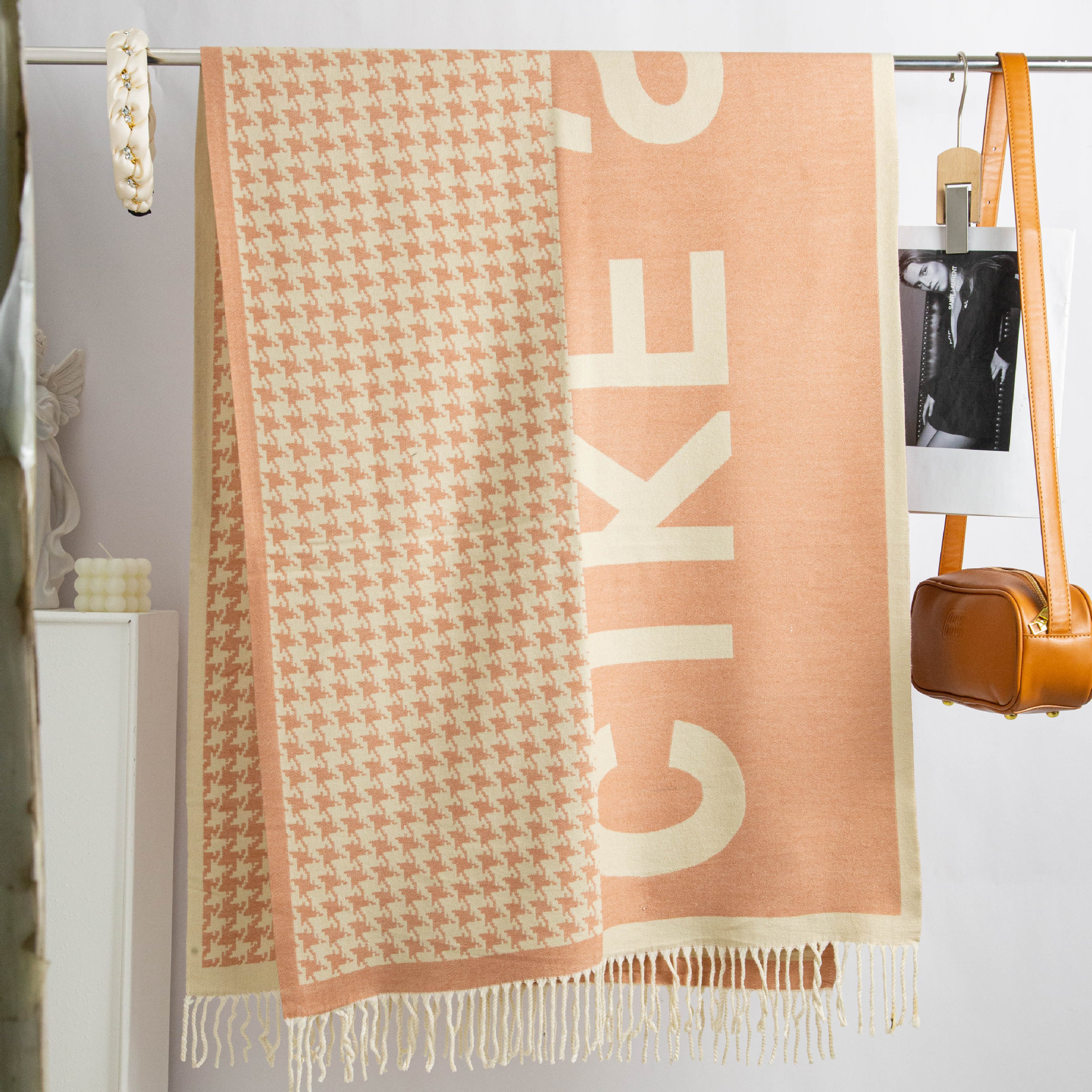 2025 nuevo bufandas de lana de Meirad mujeres otoño invierno estilo coreano de malla universal chaleco pareja buñuelo hombre caliente