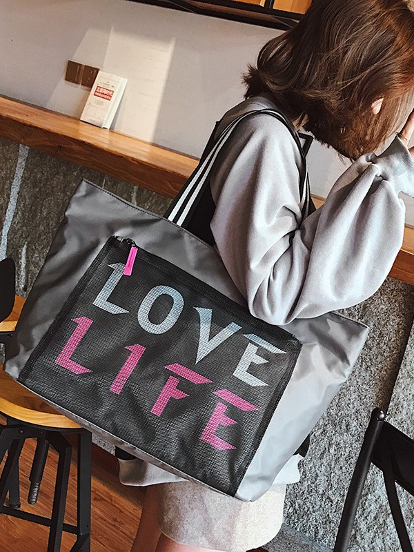 Bolsa de viaje con separación para ropa seca y mojada, bolsa de fitness, bolso de hombro informal para viaje, bolsa de yoga ligera de gran capacidad, transpirable e impermeable.