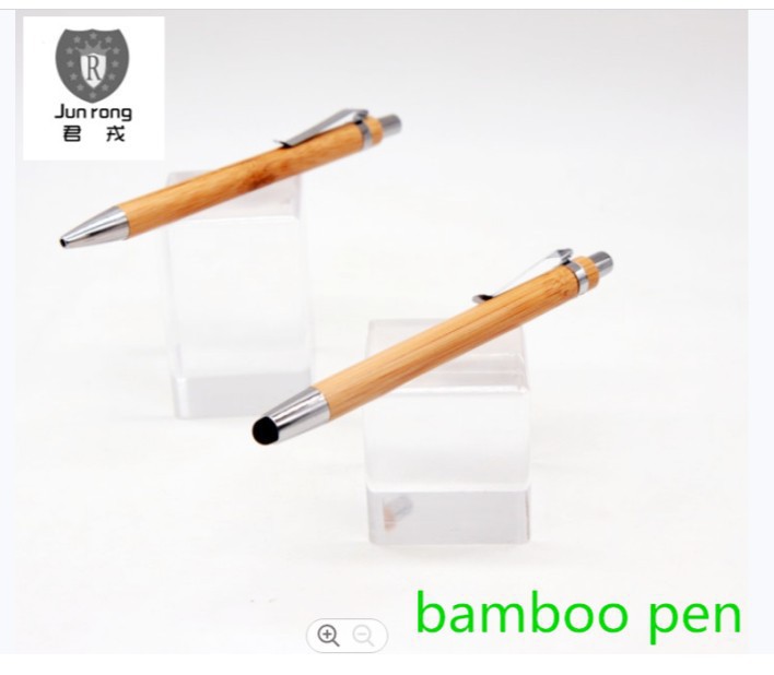 2 pluma de bambú pluma táctil dos paquete caja de regalo pluma de madera de bambú pluma de madera muestra gratis papelería pluma de regalo