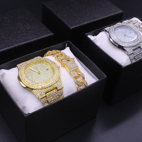 wristwatch 3pcs watch men bracelet watch bracelet ladies watches men set