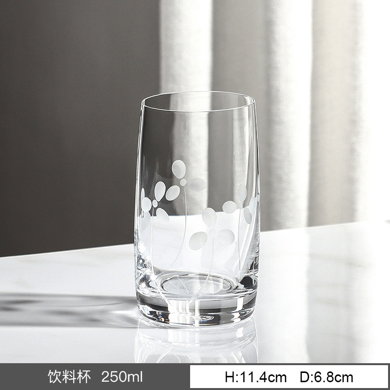 Importación checa de cristal Crystalex tazas de vino alto pie tazas de vino tazas de champán tazas de vidrio tallado casero