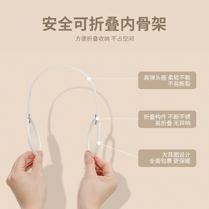 INS Otoño e Invierno orejeras cálidas compras de estudiantes imitación conejo visón felpa orejeras extra grandes orejeras plegables orejeras de todo fósforo