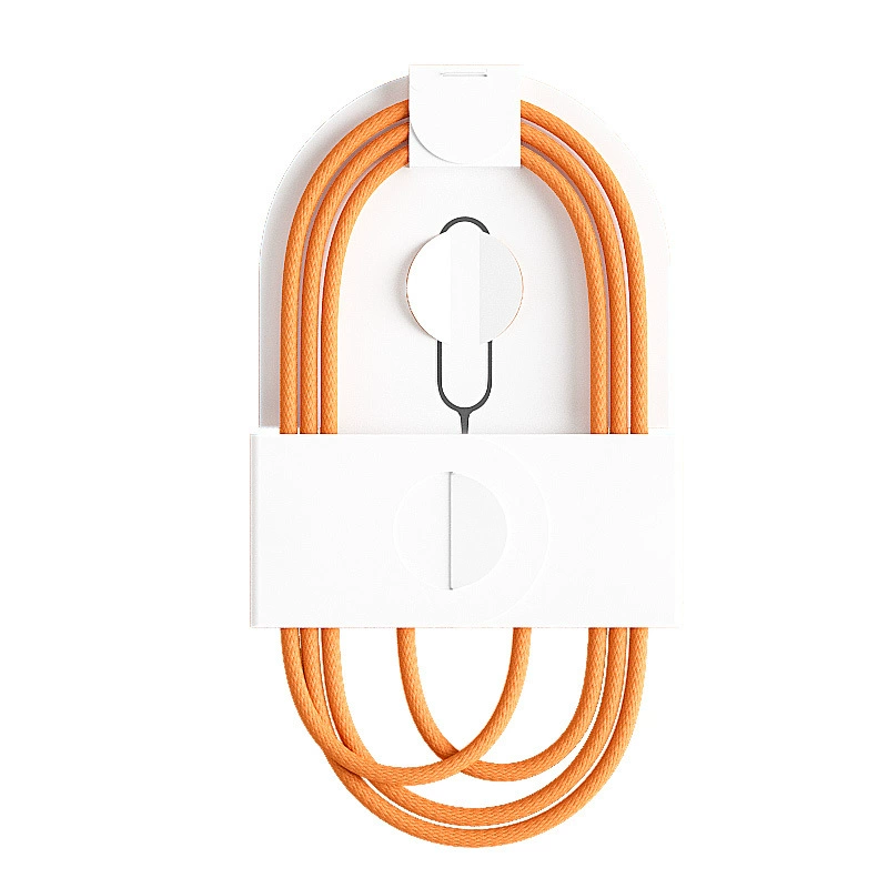 Apple, тканый оранжевый iPhone 16/15, зарядный кабель, 60W