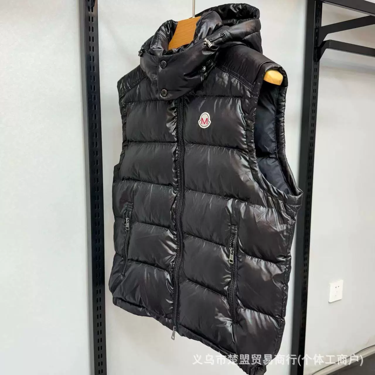 Elite Black Puffer Vest with Hood - Classic Down Jacket, Duck Down Insulation for Warm Comfort