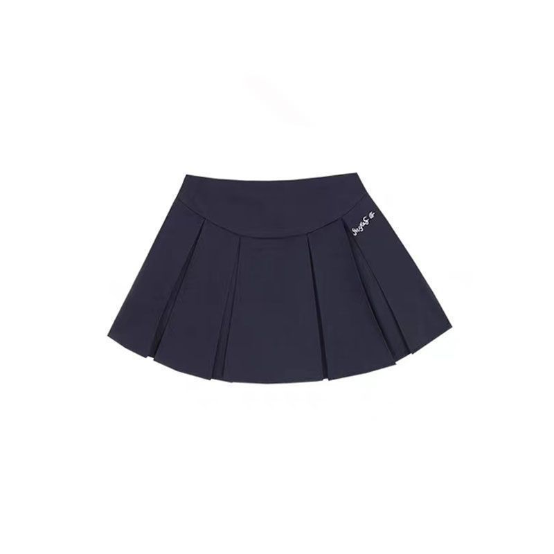 네이비 플리츠 스커트