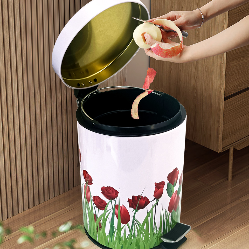 厂家马口铁便携垃圾桶  家用 KTV 美容院创意垃圾桶 收纳马口铁桶