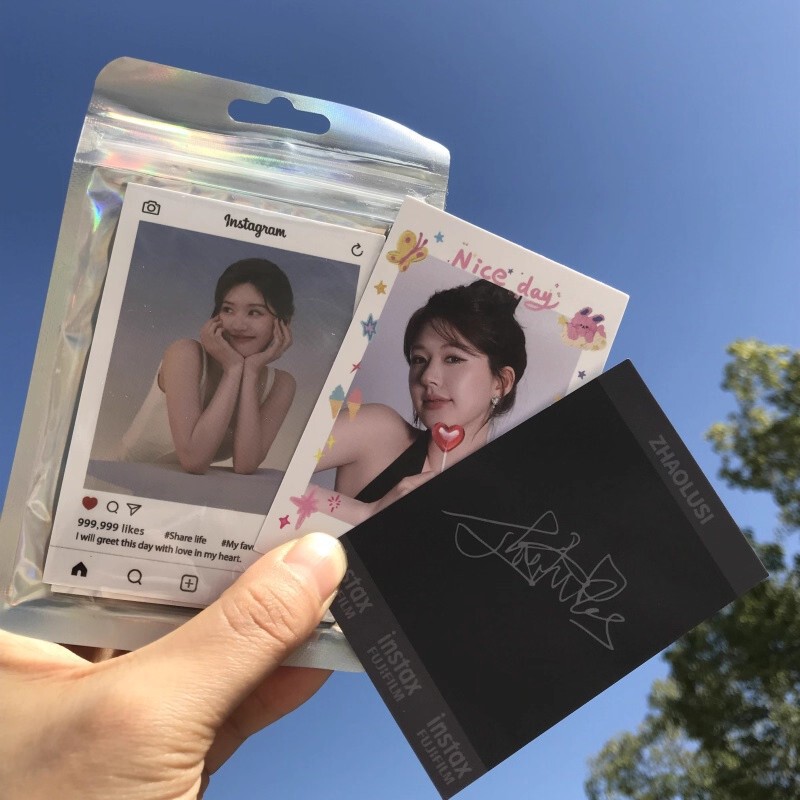 Customized Signature Polaroid Tear-Off Style Star Concert Peripheral Self-Printed Double-Sided Lomo Card Small Card