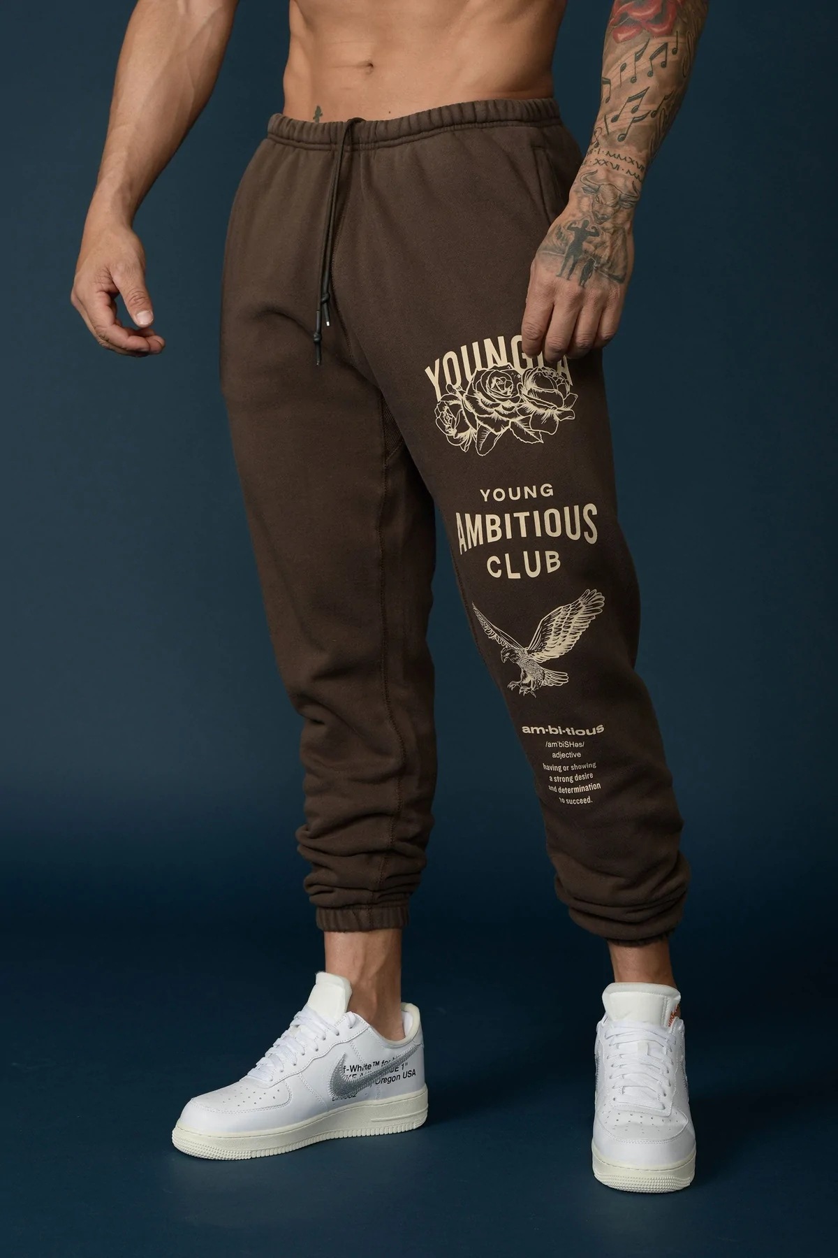 YOUNGLA Pantalones deportivos de fitness para hombre Pantalones deportivos de estilo americano para pareja de fitness para mujer