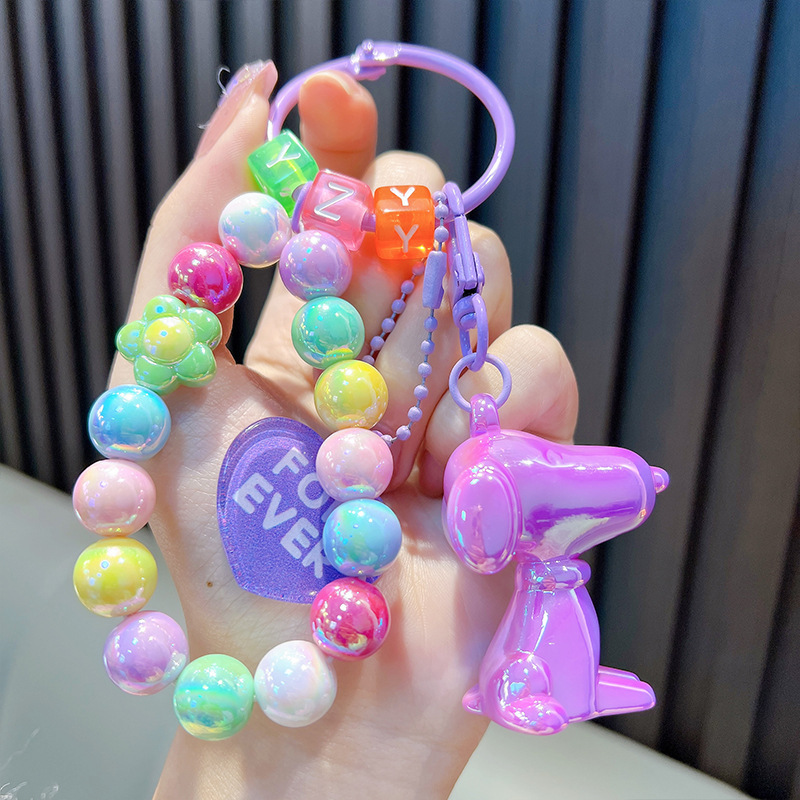 Cuentas de asiento osos colgantes de llaves de bolsos acrílicos exquisitos colgantes de llaves de automóvil colgantes pequeños regalos al por mayor