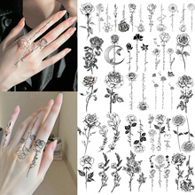 ��Ʒ�羳ins��õ�廨�������ֱ�����������ֽTEMUŷ��Tattoo