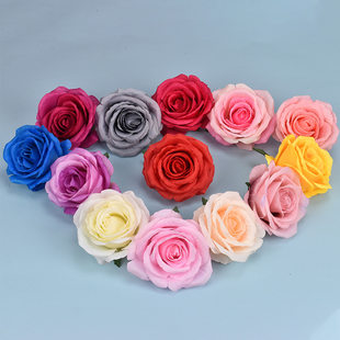 Simulated rose flower head wedding arrangement photography props silk flower flower wall arch decoration flower arrangement manufacturer wholesale