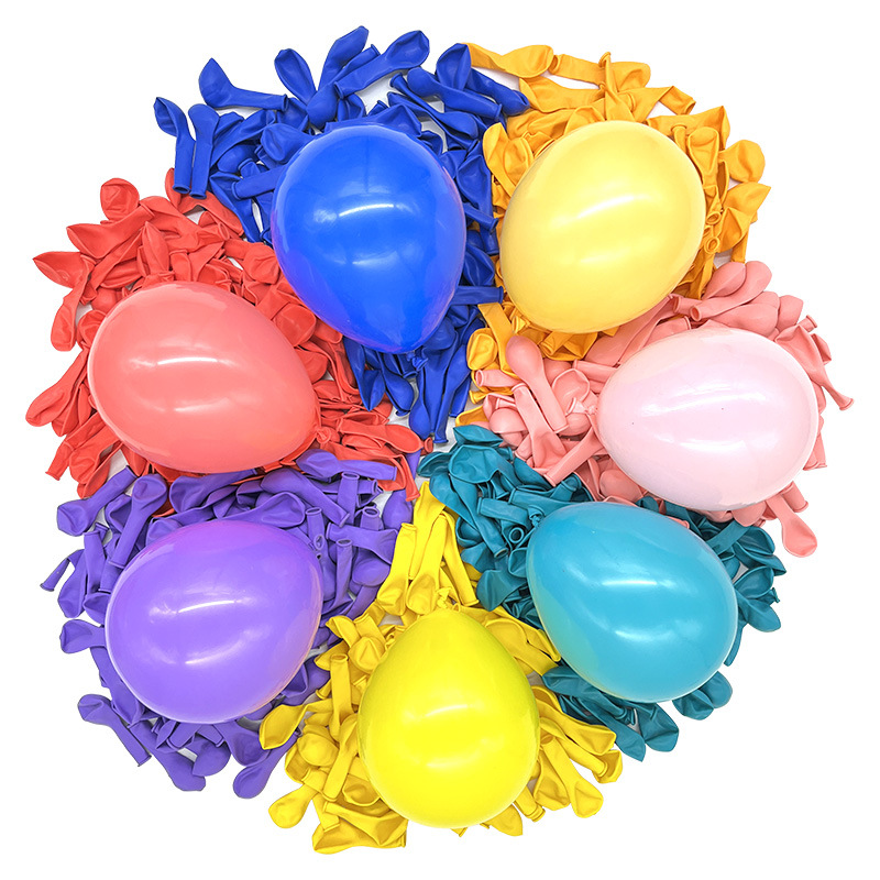 Globo de fiesta de boda de decoración de bola de 5 pulgadas, globo transparente de látex, juego al por mayor, puesto de empuje de globo de cumpleaños