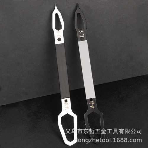Plum wrench multifunctional universal double-headed self-tightening glasses wrench 6-24 two-headed special-shaped wrench hardware tools