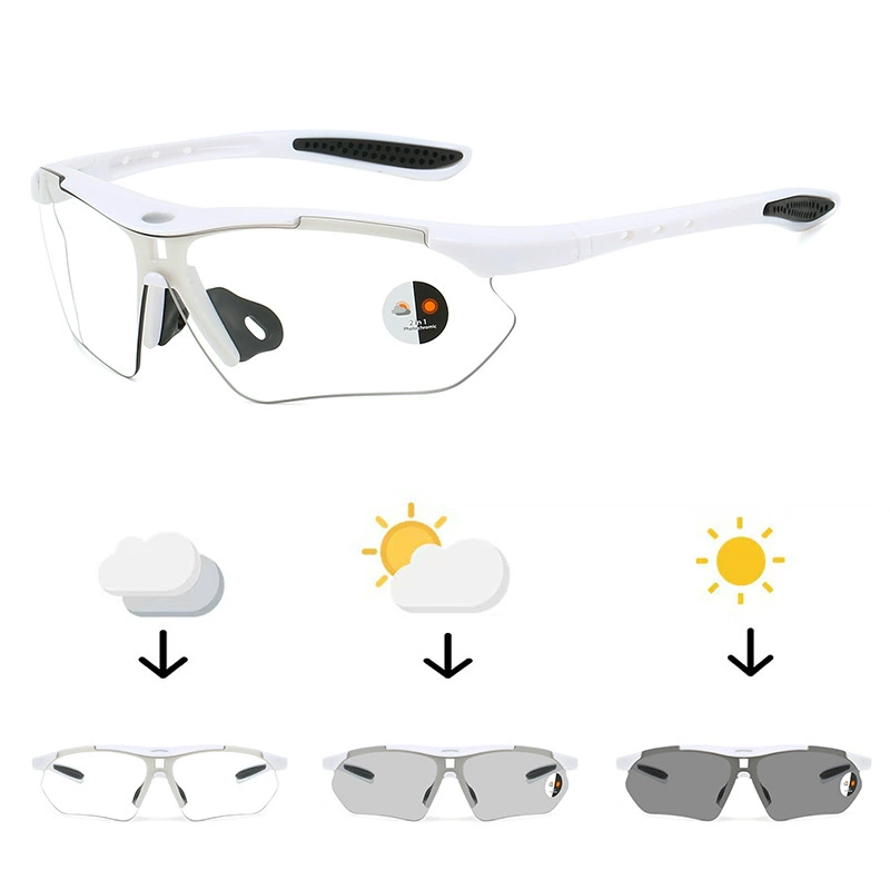 Солнцезащитные очки Yusha, новая модель 0089, меняющие цвет, спортивные, модные, для мужчин и женщин, для активного отдыха и велоспорта