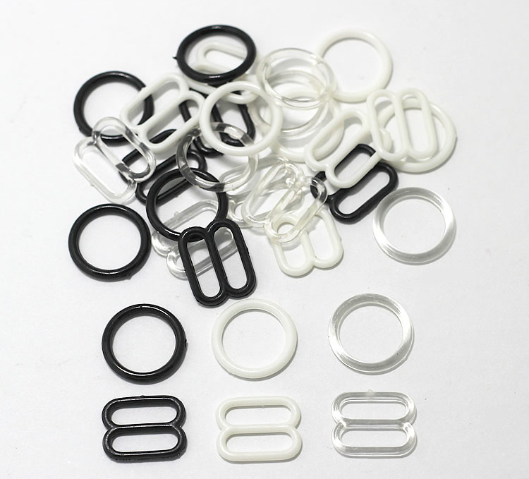 Ropa interior de alta gama sujetador de hebilla ajustable Botón de falda de suspensión de 8 palabras correa de hombro de plástico botón de conexión redondo antideslizante image 3