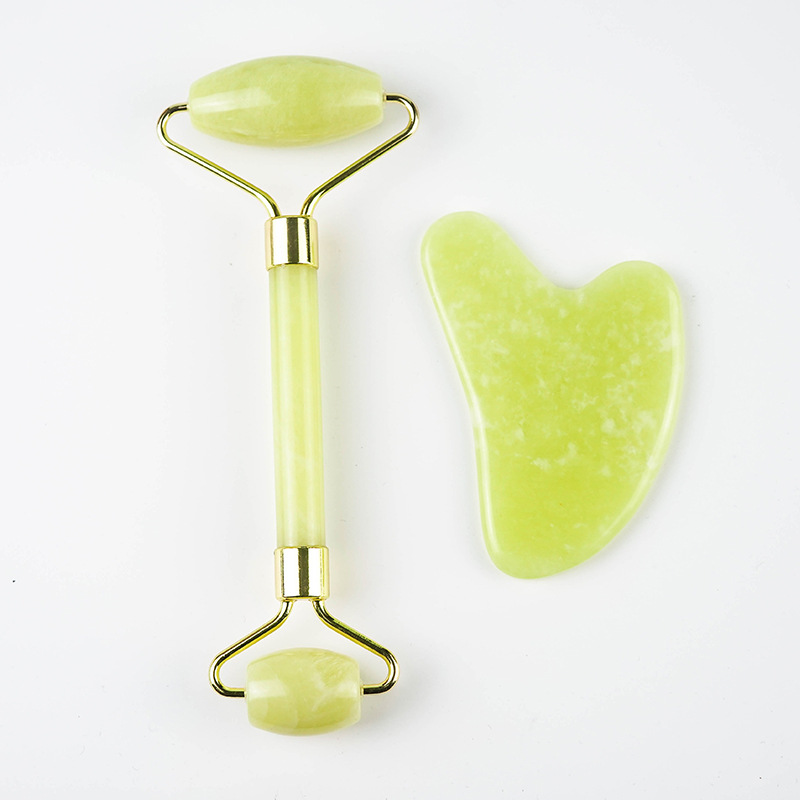 Fábrica al por mayor salón de belleza cuerpo entero espalda raspado masaje cara ojo Jade rodillo raspado tablero combinación traje