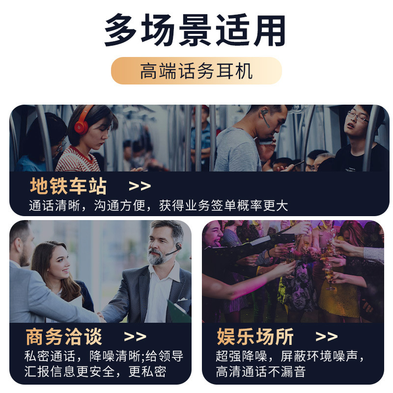 OWS挂耳式蓝牙话务耳机磁吸咪杆耳机话务耳机可拆卸麦克风商务耳|undefined
