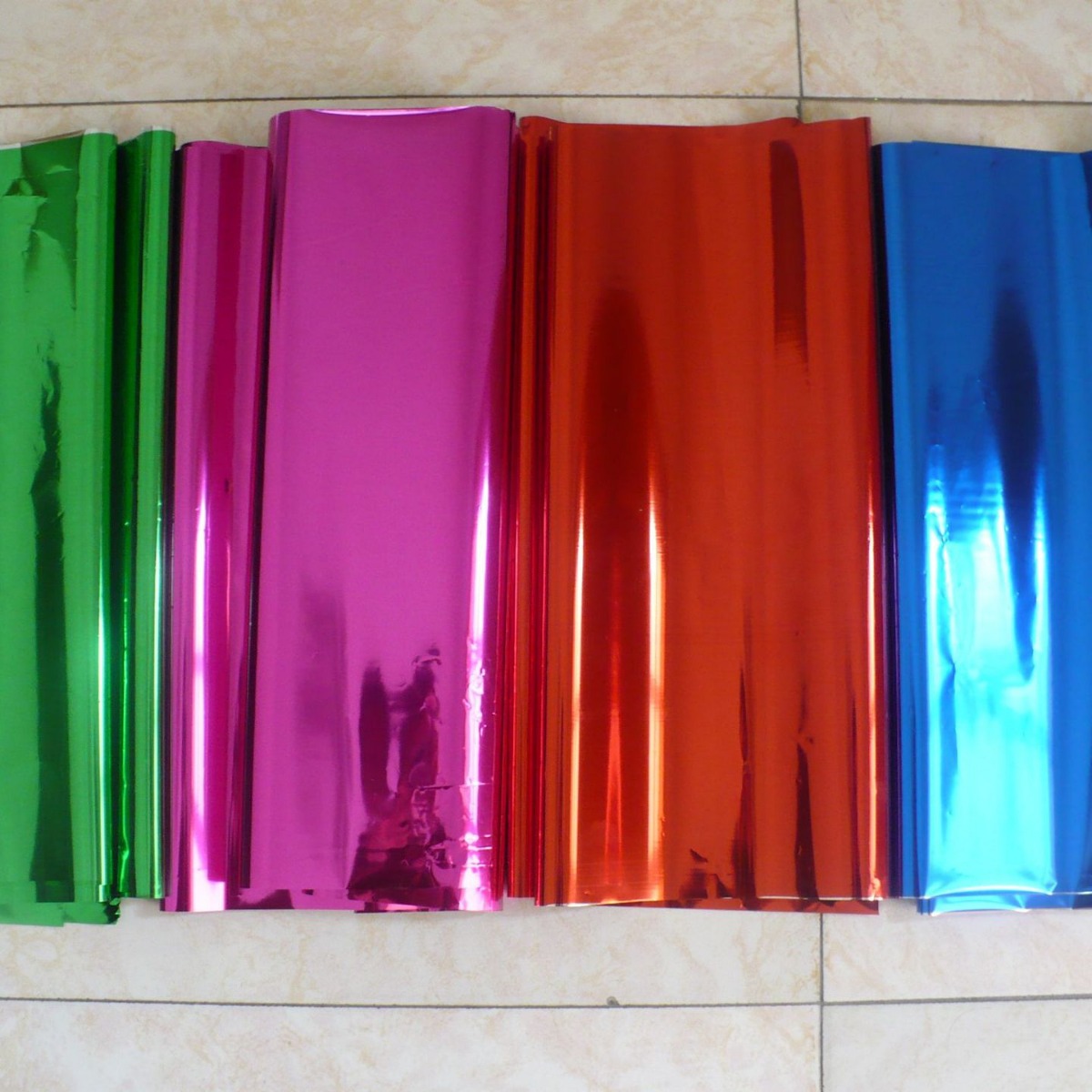 染24K金黄塑料膜包装收银纸14K金属色香槟金膜包传真纸用