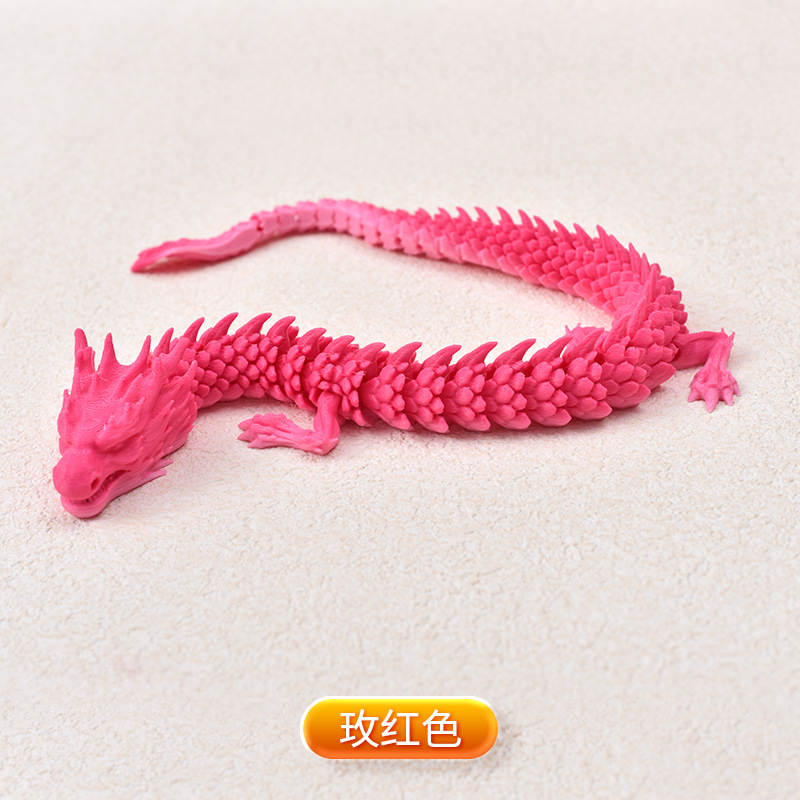 Ventas transfronterizas de juguetes impresos en 3D, adornos de dragón, animación de animales, moda de juego