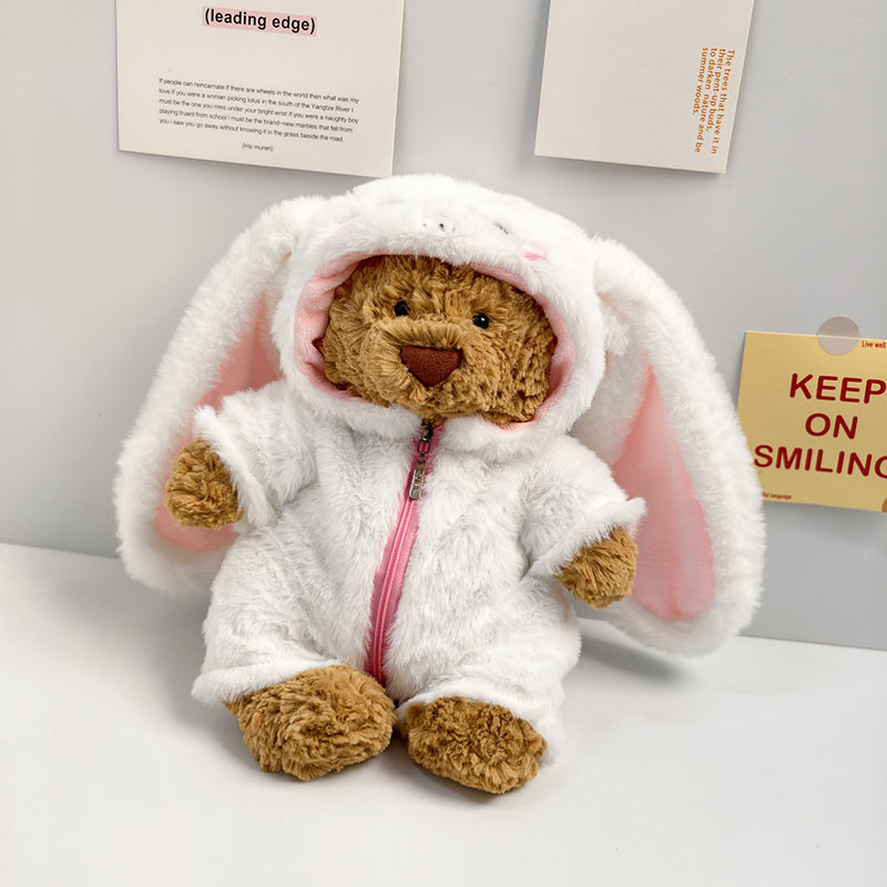 Only Doll Clothes】Jely@Cat Barcelona Bear Plush Droopy-Eared Rabbit Onesie Teddy Bear Doll Clothes Cute Only Doll Clothes】Jely@Cat Barcelona Bear Plush Droopy-Eared Rabbit Onesie Teddy Bear Doll Clothes Cute