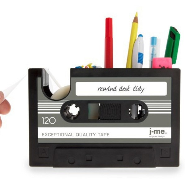 Multifuncional retro cinta titular de la pluma estudiante escritorio Oficina Creativa caja almacenamiento papelería