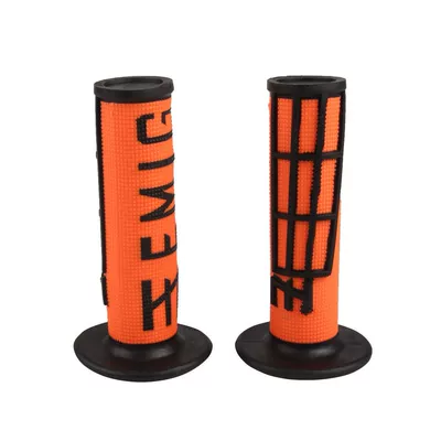 Motorcycle Accessories Handlebar Grips Modified Handlebars Anti-Slip Wear-Resistant Sweat-Proof Handlebar Grips Atv Off-Road Vehicle High-Speed Handlebar Grips (Motorcycle Handle Cover) - orange-black