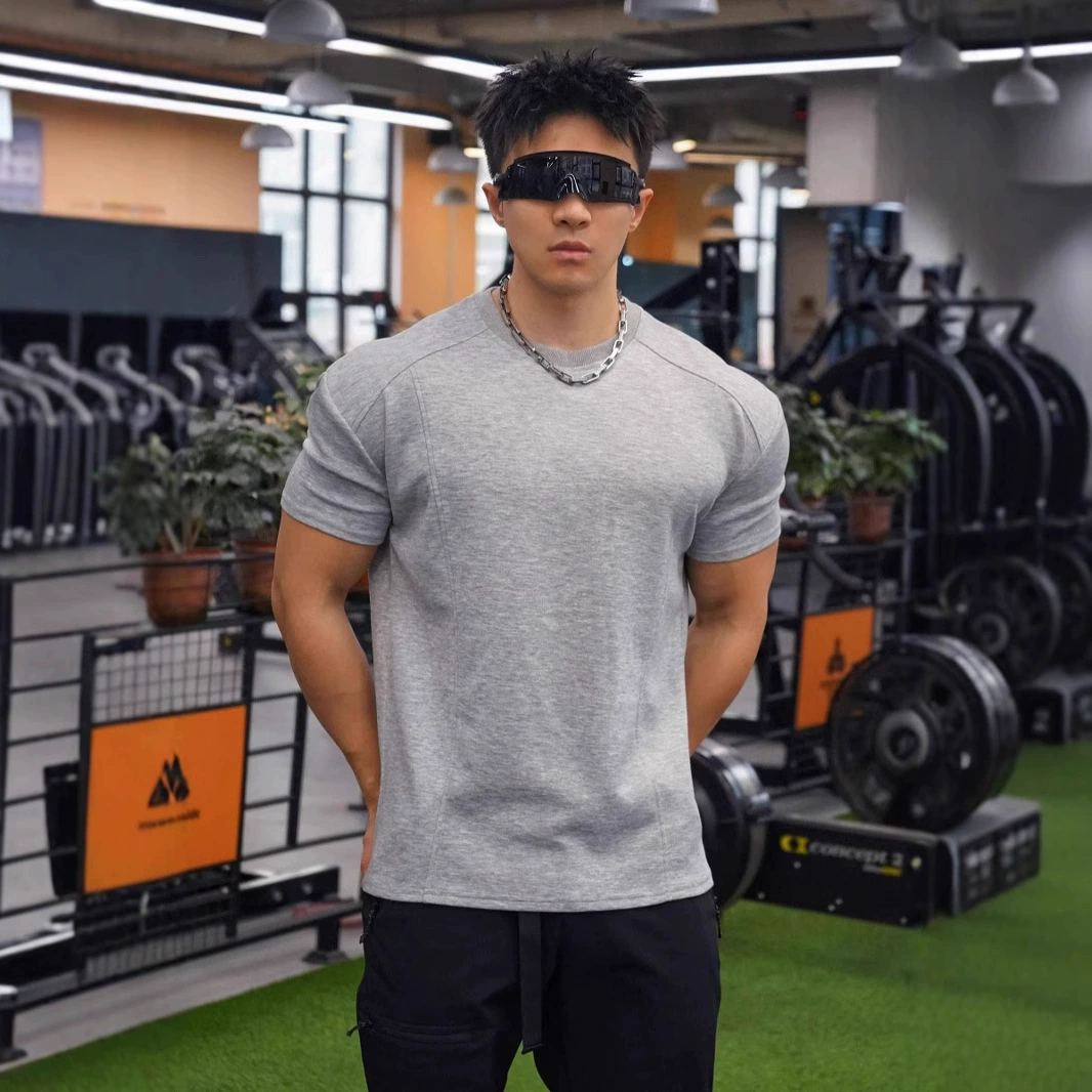 Летний американский спорт с круглым вырезом фитнес с короткими рукавами мужской баскетбол Летняя тренировка по бегу Спортивная футболка Сорона