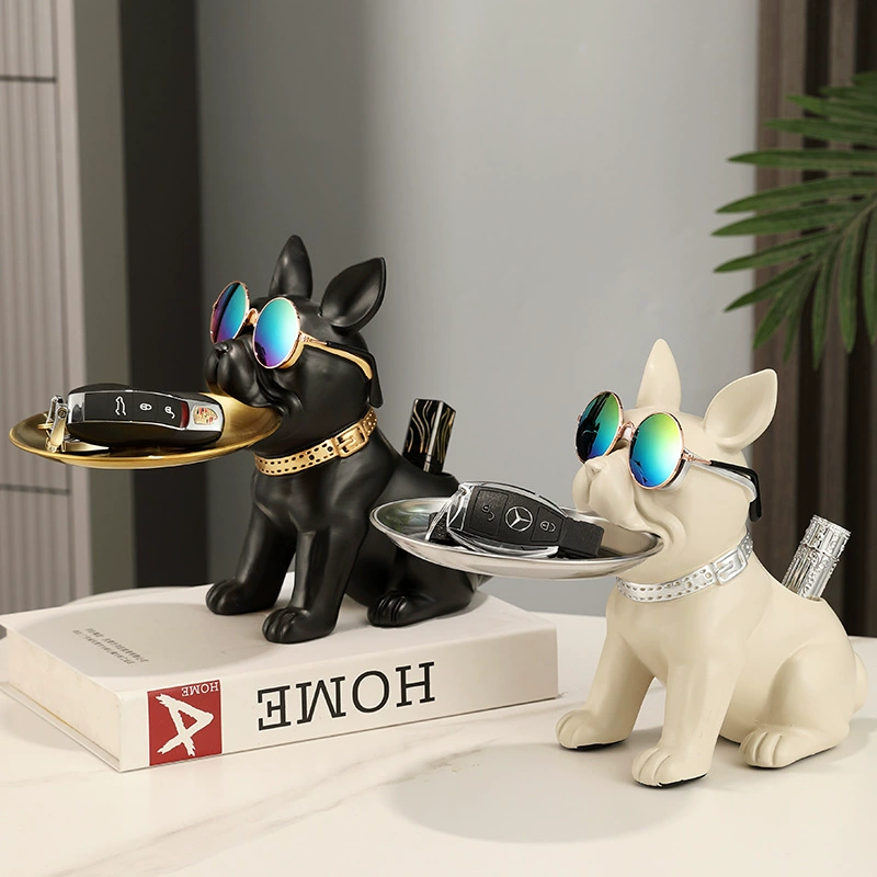 Простые современные креативные дверные входные ключи для хранения подносов для собак, легкие роскошные высококачественные украшения для гостиной