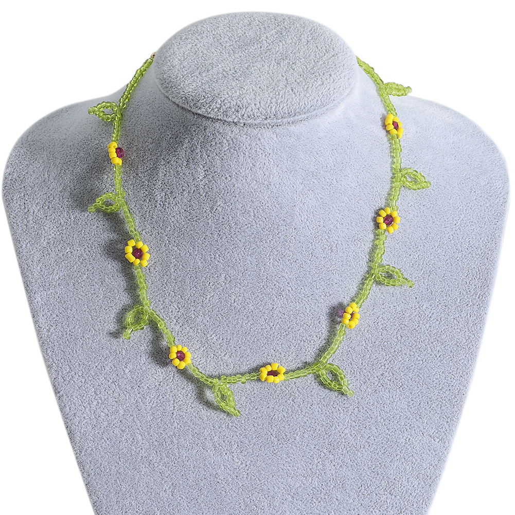 Einfacher Stil Klassischer Stil Blume Künstlicher Kristall Perlen Frau Armbänder Halskette display picture 1
