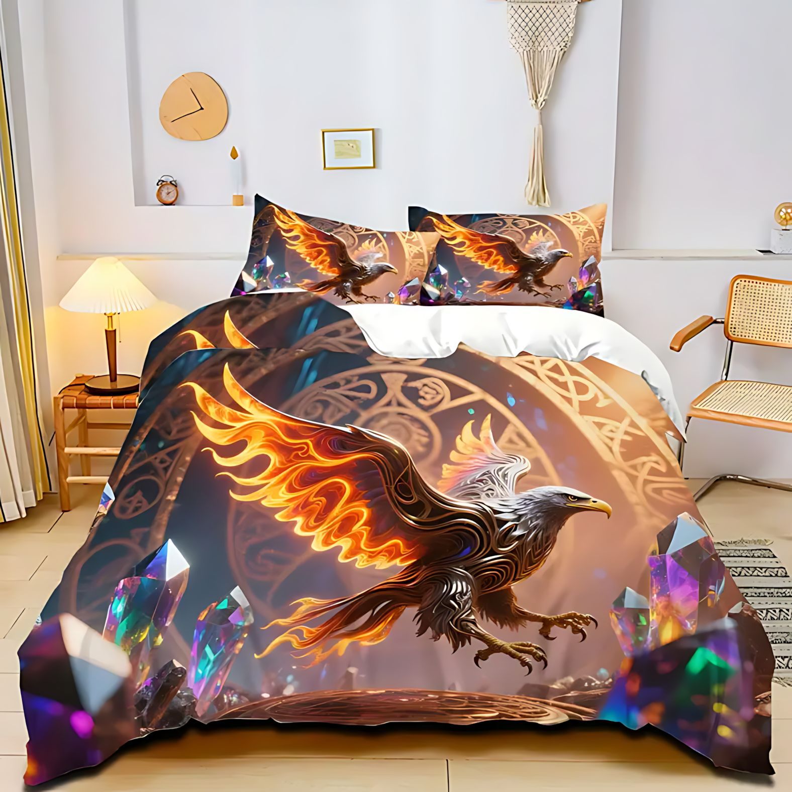 TUME / JIT Transfronterizo Textile Home Eagle tema impresión digital 3D edredón conjunto de ropa de cama fuente fabricante