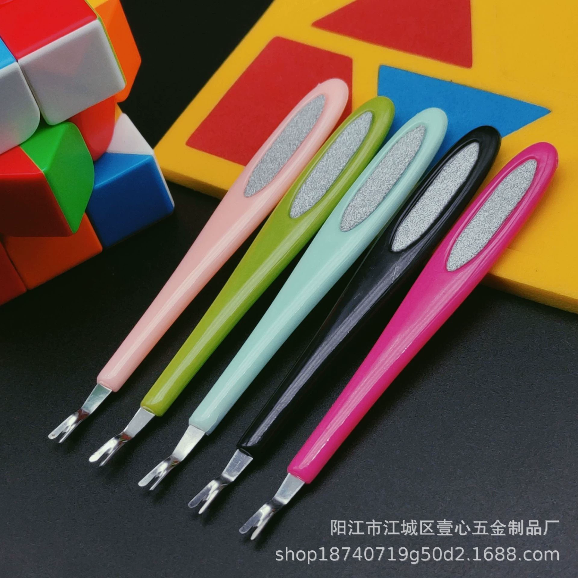 Прямые поставки с фабрики маникюрных инструментов, вилка для омертвевшей кожи, толкатель для омертвевшей кожи из нержавеющей стали, отшелушивающий маникюр, лопатка для омертвевшей кожи, готова к поставке.