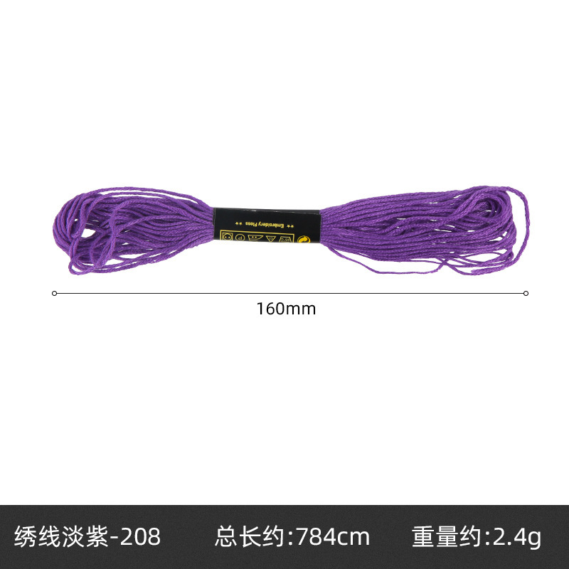 Hilo de punto de cruz de 42 colores, hilo de bordado de poliéster y algodón, bordado puntual, bordado de punto, bordado de punto de cruz