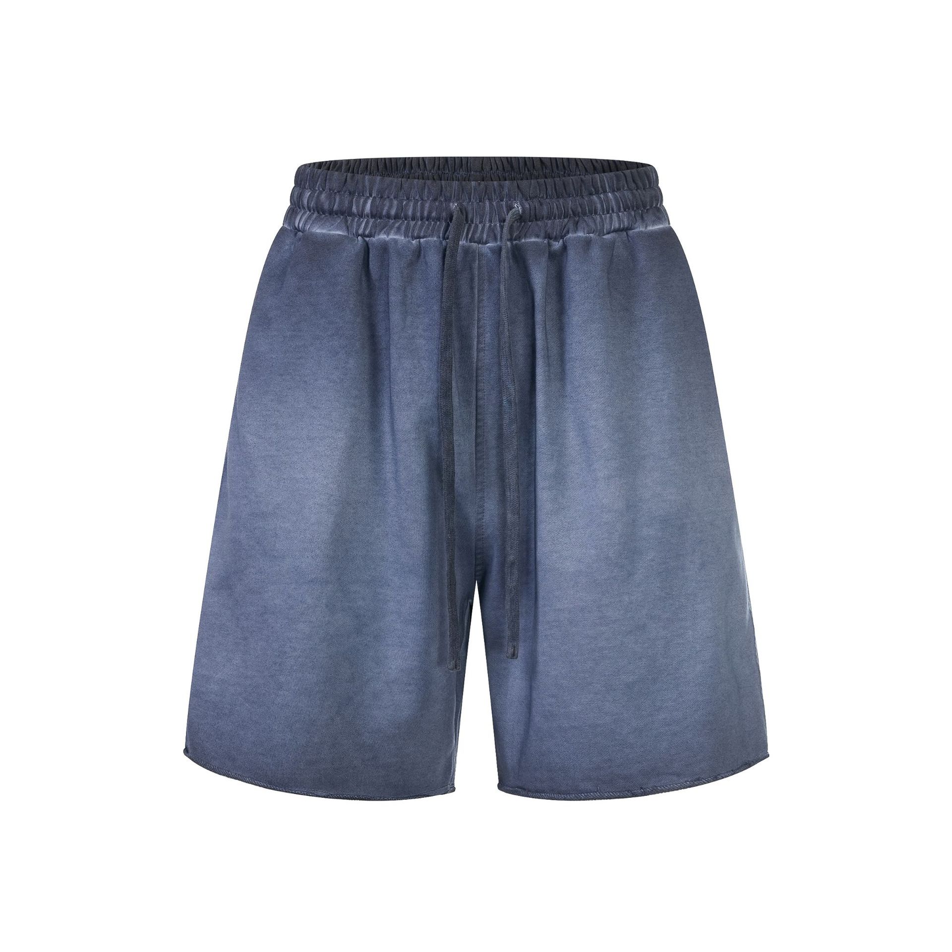 Chain tide2026 nuevo verano retro americano lavados con agua pantalones cortos de manga corta set corto set de verano camiseta de manga corta hombre image 18