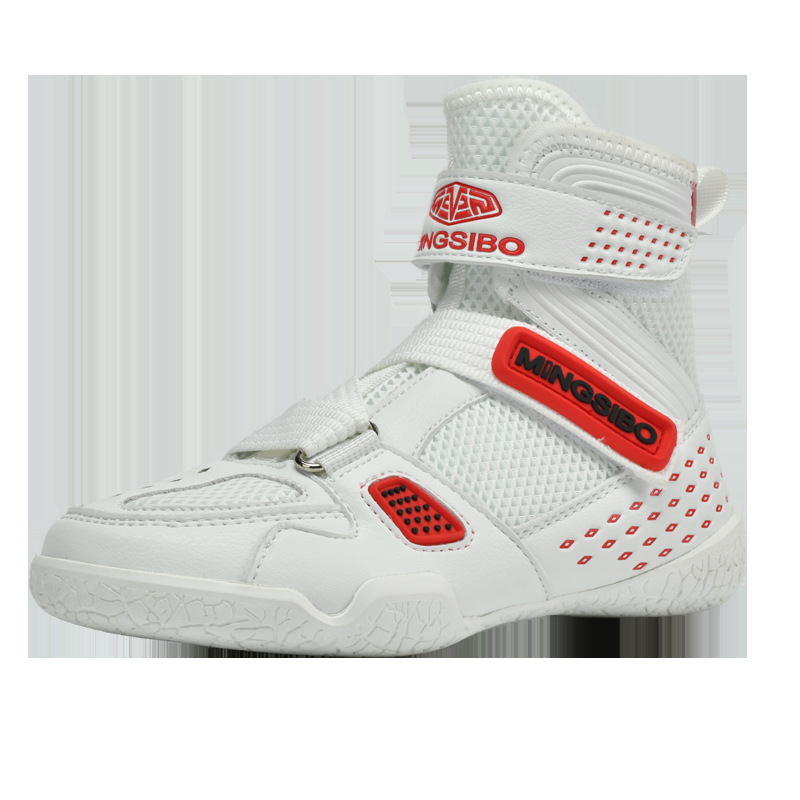 New Children's Boxing Shoes, Versatile Mid-Calf Sports Wrestling, Fighting, Sanda, Running, and Comprehensive Strength Training Shoes