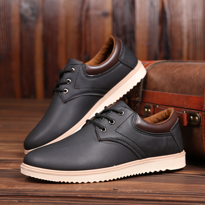 Zapatos de cuero de cabeza grande 2024 tendencia de verano zapatos de hombre transpirables zapatos casuales británicos zapatos deportivos ligeros para correr