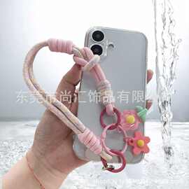 手机挂绳短款手腕简约编织手绳男女户外旅游时尚挂链钥匙壳结实潮