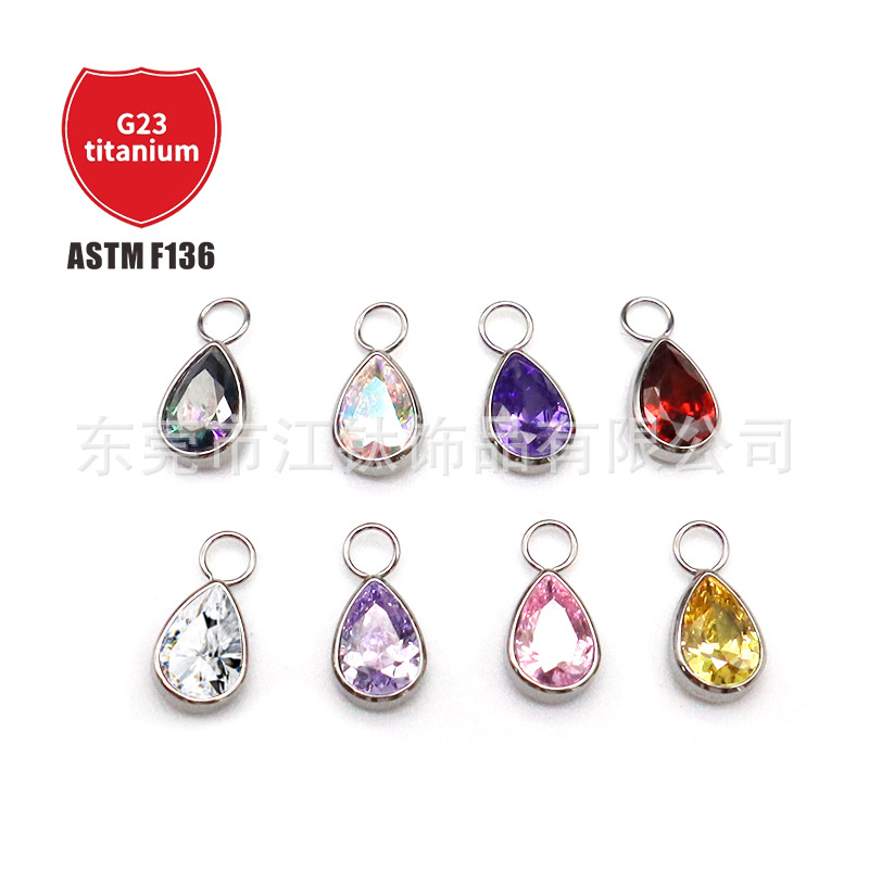 Pointed titanium steel lip stud product view