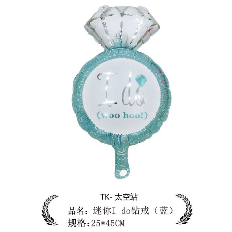 Mini I do Diamond Ring (azul)